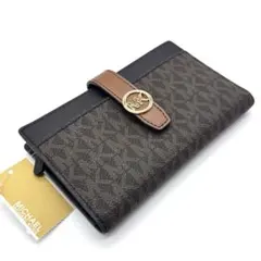 【新品】マイケルコース 財布 ウォレット 二つ折りスリム シグネチャー