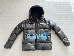 A.W様　PUMA 黒 フード付きダウンジャケット レディースLサイズ（袖細め）