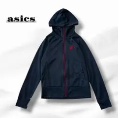 アシックス ジップアップジャケット パーカー ロゴ E9226☆