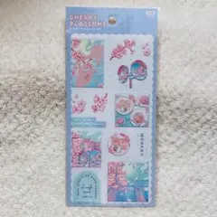 桜 さくら ポップ シール ステッカー デコ コラージュ シール帳