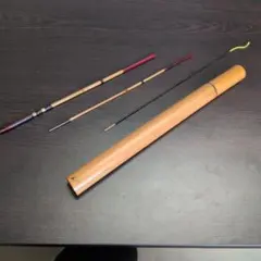 일본 장대, 장어 막대, 전체 길이 약 65cm, 대나무 튜브 포함