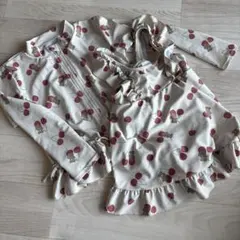 チェリー柄水着・ラッシュガード　フタフタ