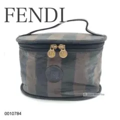 FENDI フェンディ ポーチ バニティ ペカン エンボスロゴ ゴールド金具