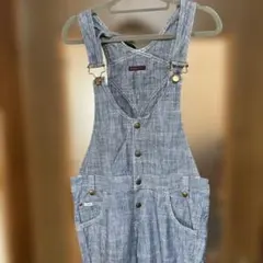 Leex earth コラボ　シャンブレーオーバーオール　春夏着用