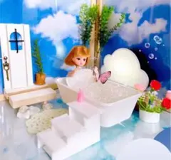ドールハウス　ハンドメイド　バスタブ