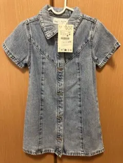 ZARAkids新品✨デニム 半袖ワンピース