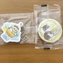 mofusand モフサンド くら寿司 ビッくらポン ラバーチャーム 缶バッジ