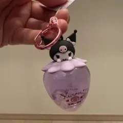 クロミ いちご型ドームキーホルダー 紫色　クロミちゃん