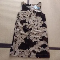 SHINNOSUKE by PETER ノースリーブワンピース牛柄