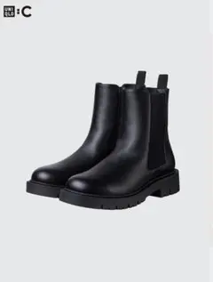 ユニクロC コンフィールタッチサイドゴアショートブーツ