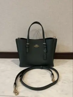 COACH 2way ショルダーバッグ ダークグリーンのサムネイル
