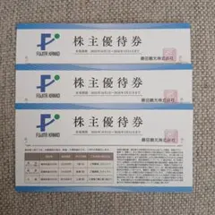 藤田観光 株主優待 3枚