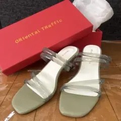 【美品】ORiental TRaffic グリーンサンダル Mサイズ