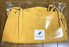 コーデュロイ トートバッグ　マスタード色