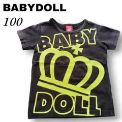 ❤BABY DOLL❤ Tシャツ 半袖 100cm 黒 ベビードール トップス