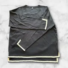 【新品未使用】ノーブランド 黒 セットアップ 2点 レーヨン100％