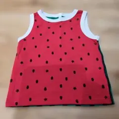 西松屋 ELFINDOLL スイカ柄 ノースリーブ 95cm
