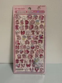 正規品　ボンボンドロップシール　もじ　マイメロディ