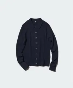 UNIQLO ユニクロ エクストラファインメリノリブポロカーディガン(長袖)