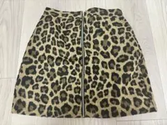 新品未使用タグ付き　ヒョウ柄ミニスカート