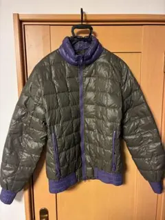 FRED PERRY ダウンジャケット XL オリーブグリーン/パープルのサムネイル