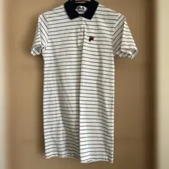 FILA ボーダー柄 ポロワンピース ホワイト Mサイズ　チュニック