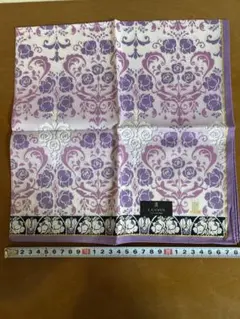 LANVIN 花柄ハンカチ 約56センチのサムネイル