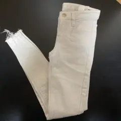 mirror9 　ミラーナイン　ホワイトダメージスキニーパンツ　サイズXS