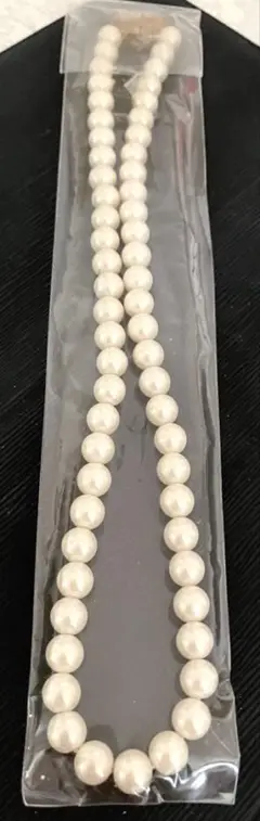 未使用 新品 ホワイトパール二重ネックレス