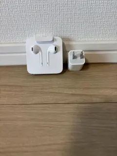 Apple イヤフォンと充電アダプタセット