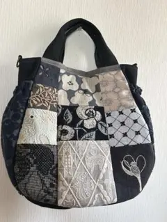 ハンドメイド ミナペルホネン skip スキップ トートバッグ yamanami skip bag - minä perhonen