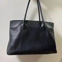 BARNEYS NEW YORK レザートートバッグ ネイビーのサムネイル