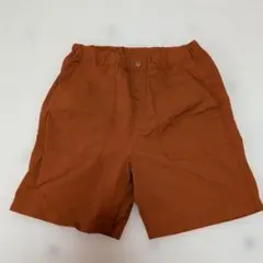 茶色 ハーフパンツ 大きなポケット付き