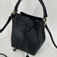 ☆新品未使用☆SAZABY☆サザビー☆レザーショルダーバッグ☆ブラック