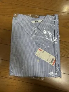 UNIQLO エクストラファインコットンストライプシャツ 長袖 Lのサムネイル