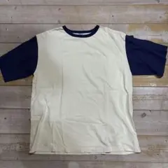 WALLA SPORT Mサイズ Tシャツ クリーム/ネイビー