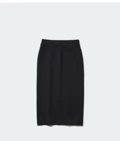 UNIQLO 新品ドライスウェットナローマキシスカートブラックのサムネイル
