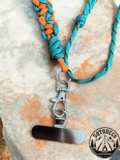 SOTODECO 【ハンドメイド】パラコード ネックストラップ ランヤード