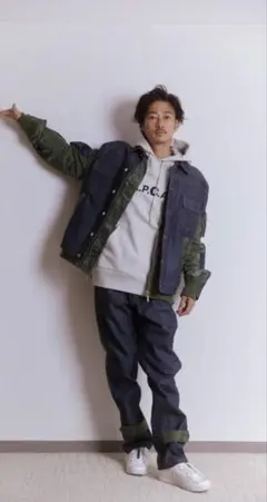 A.P.C. sacai PANTALON HARU切替デニムパンツのサムネイル