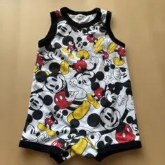 ミッキーマウス　ベビーロンパース　タンクトップ　70㎝