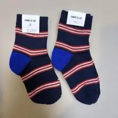 COMME CA ISM ストライプソックス 16-18cm