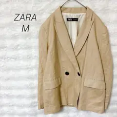 ザラ リネン テーラードジャケット ナチュラル 春夏 カジュアル きれいめ 上品