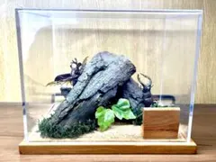 いきもの大図鑑昆虫01 カブトムシ　ノコギリクワガタ　フィギュア　ジオラマ