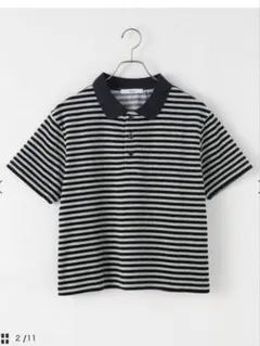 relume ボーダー ポロシャツ 半袖 トップス Tシャツのサムネイル