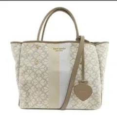 ケイトスペード エブリシング ミディアムトート ジャガード 白