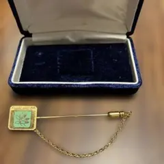 ヴィンテージ　ピンブローチ 専用ケース付き　シルバー(銀製)　タイタック