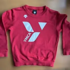 DESCENTE デサント YMCA トレーナー レッド