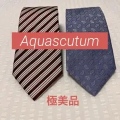 【美品】Aquascutum ネクタイ 2本セット