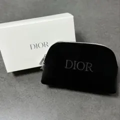 【新品】Dior ノベルティベロアポーチ　ブラック