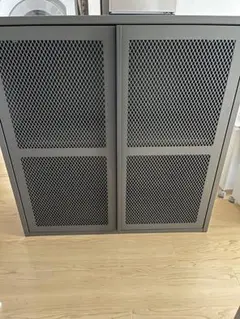【9/15まで】IKEA イーヴァル　ivar グレー　扉付　メッシュ